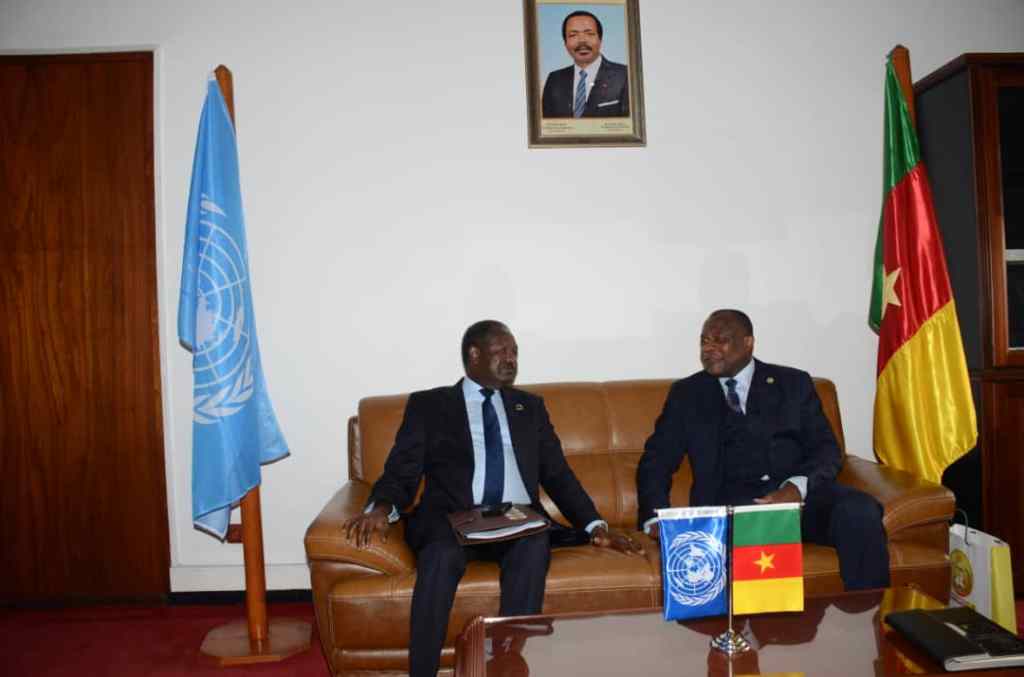 CDHC – Système des Nations-Unies :: Ce que le Pr. Mouangué Kobila et Abdou Abarry se sont dit